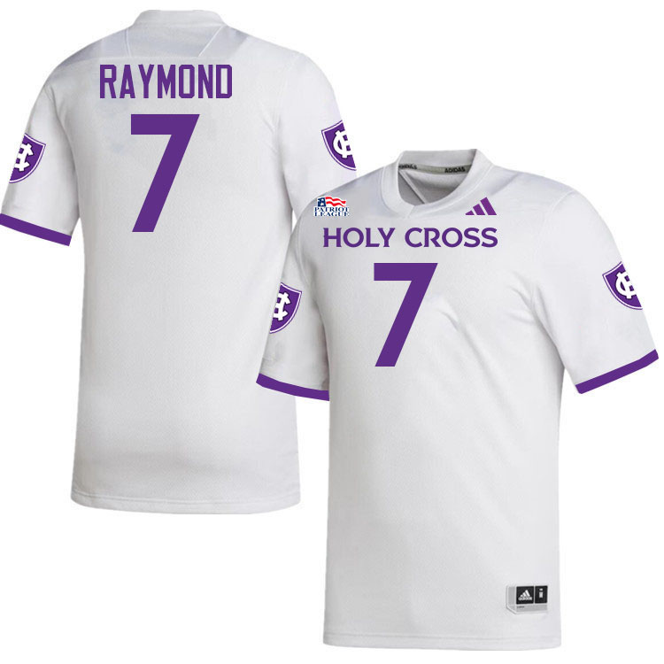 Holy Cross Crusaders #7 Kalif Raymond College Football Jerseys,Uniforms-White